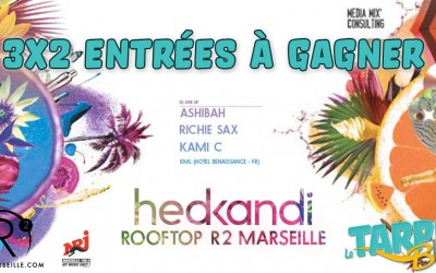 Gagnez 2 entrées pour la soirée HED KANDI le 23 Juillet 2015 à 19h au R2 Rooftop avec les trois superstars Ashibah, Richard Smith et Kami C Percussion