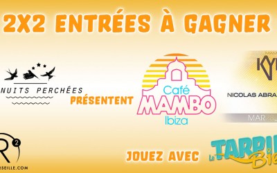 Gagnez 2 entrées pour la soirée Les nuits perchées #2 WELCOME CAFÉ MAMBO IBIZA le 28 Juillet 2015 à 18h au R2 Rooftop avec KYDUS, MAGI.K, VINJAY, NICOLAS ABRAMOVITZ et KML