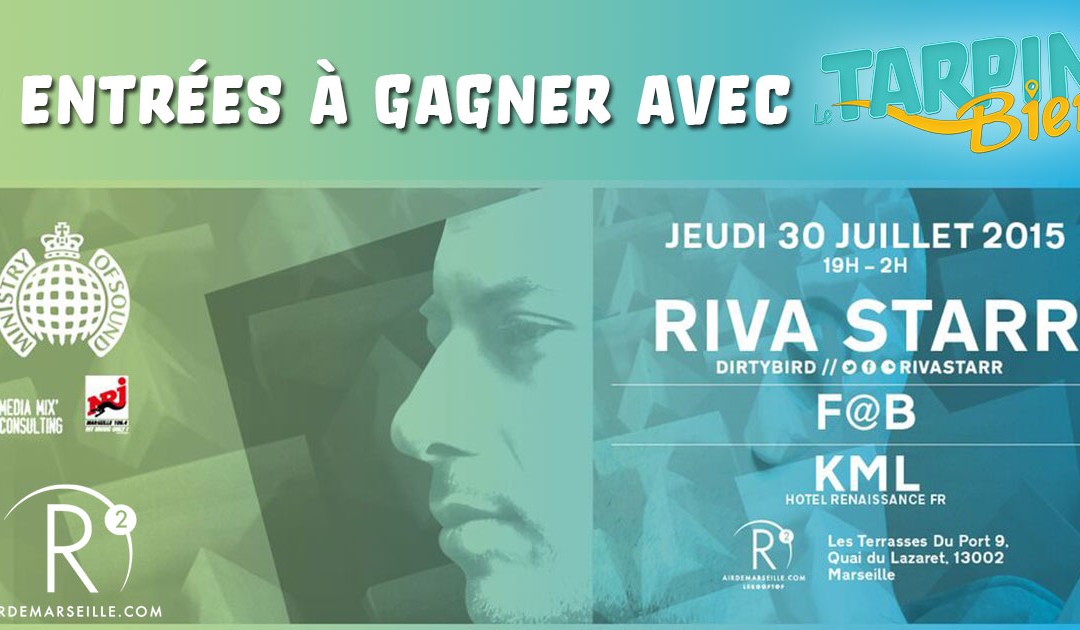 Gagnez 2 entrées pour la soirée présentée par Ministry Of Sound le 30 Juillet 2015 à 18h au R2 Rooftop avec RIVA STARR, F@B et KML