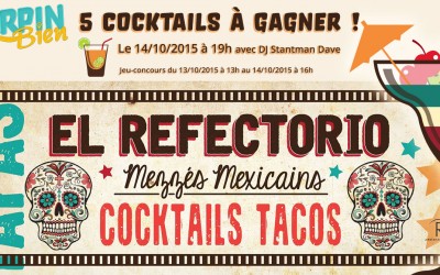 5 cocktails à gagner pour El Refectorio !