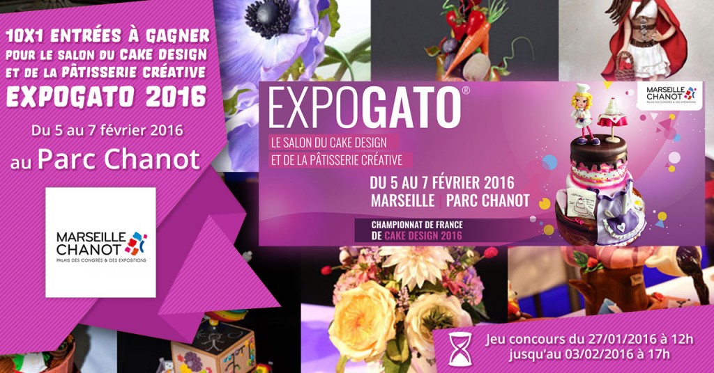 10×1 entrées à gagner pour Expogato #3 du 5 au 7 février 2016 au Parc Chanot !