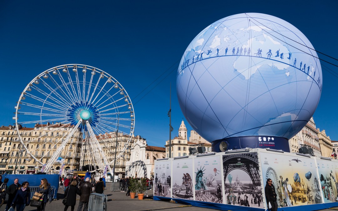 Animation Exposition universelle 2025 sur le vieux port