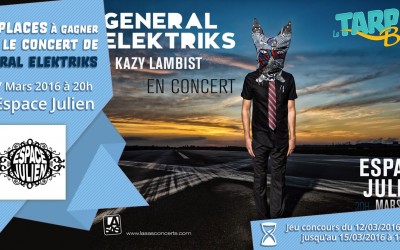 2×2 places à gagner pour le concert de General Elektriks