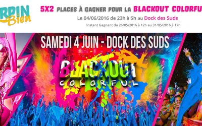 5×2 places à gagner pour la Blackout Colorful 2016