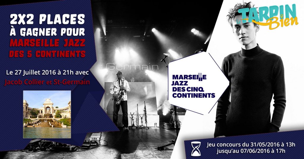 2×2 places à gagner pour Marseille Jazz des cinq continents le 27 Juillet au Palais Longchamp