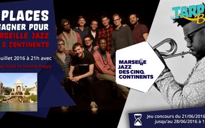 2 places à gagner pour Marseille Jazz des cinq continents le 26 Juillet à 21h au Palais Longchamp