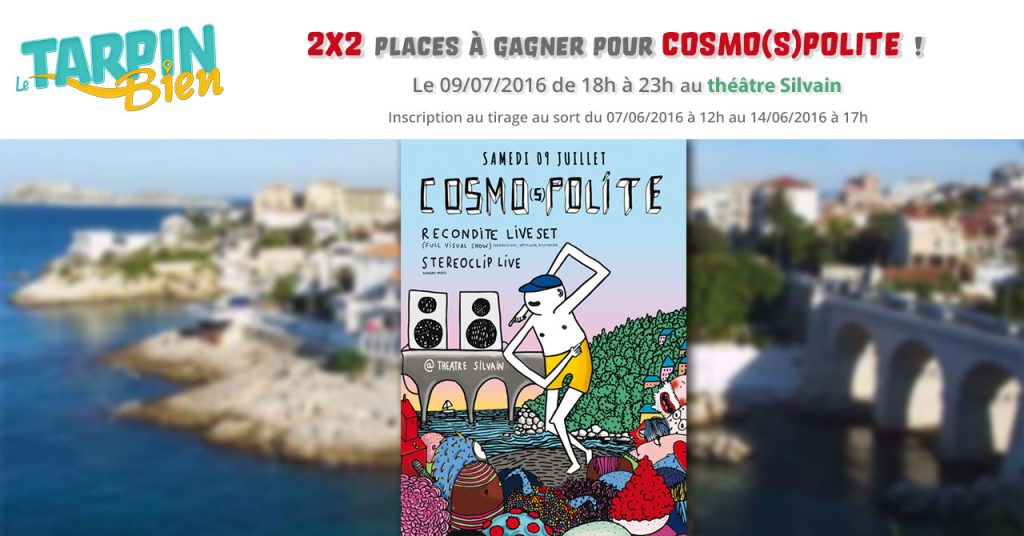 2×2 places à gagner pour Cosmo(s)polite le 9 Juillet de 18h à 23h au théâtre Silvain