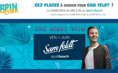 2×2 places à gagner pour One Night with Sam Feldt le 24 juin