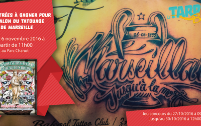 3×1 entrées à gagner pour le Salon du tatouage de Marseille