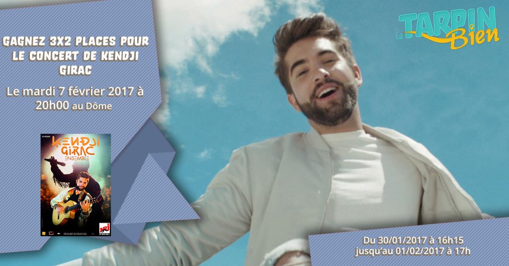 3×2 places pour le concert de Kendji Girac !