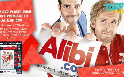 3×2 places à gagner pour l’avant-première du film Alibi.com