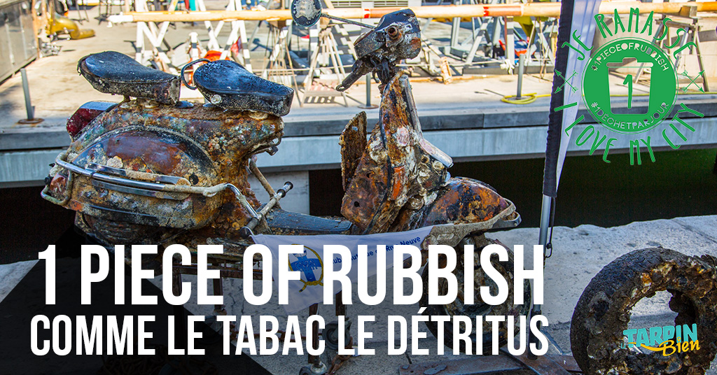 1 piece of rubbish: comme le tabac, le détritus !