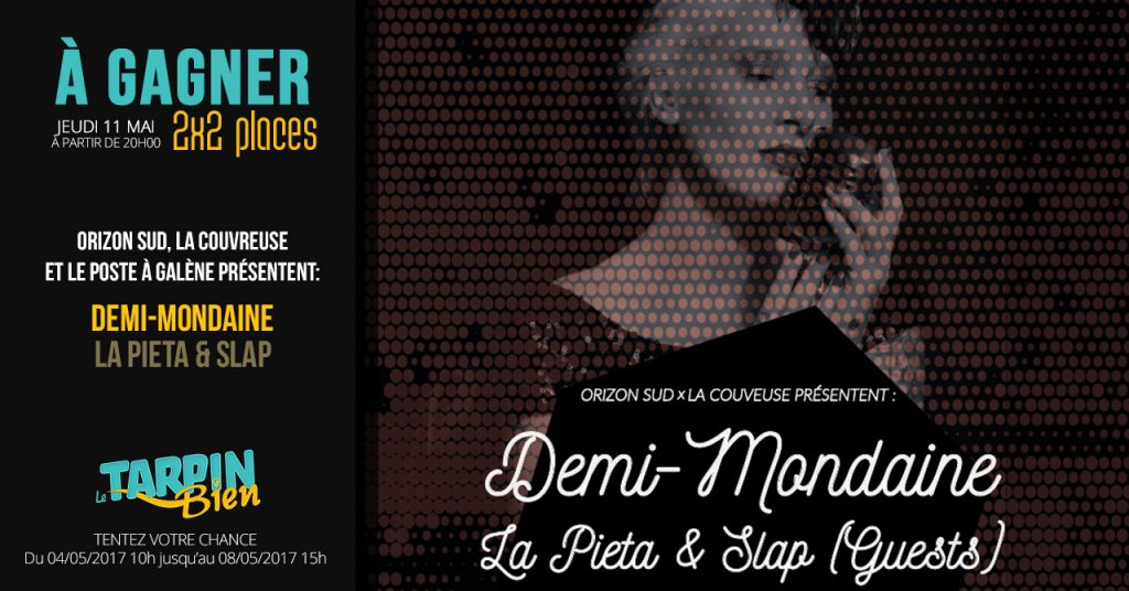 Gagnez 2×2 places pour le concert de Demi Mondaine, Slap et La Pietà