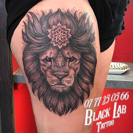 Black Lab Tattoo