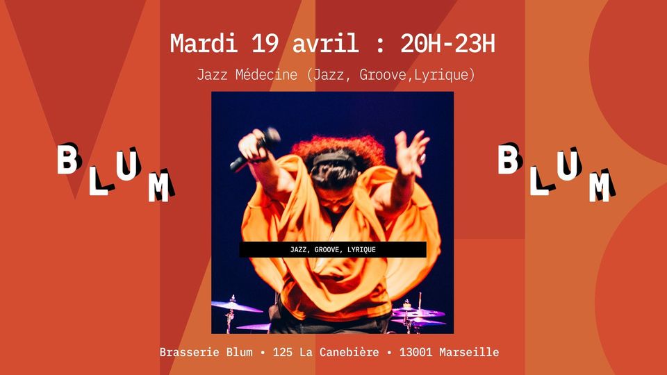 Soirée Jazz Médecine au BLUM avec le Trio Heiting//Lemarchand//Renard