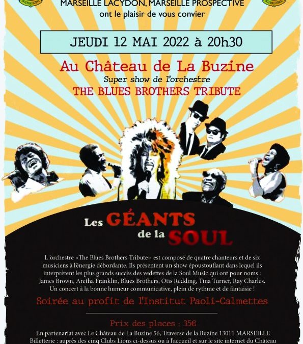 Concert caritatif du Lions Clubs « Les GÉANTS de la SOUL »