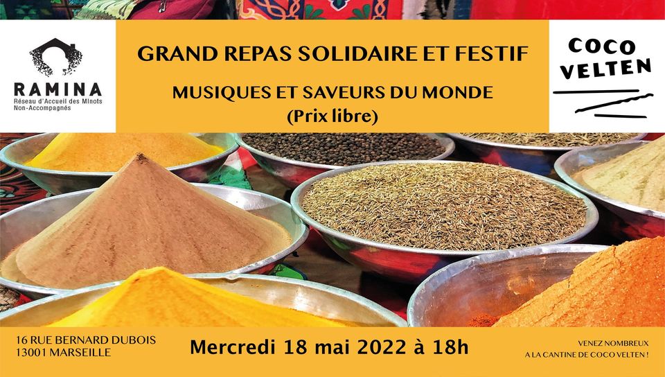 Grand Repas Solidaire avec Ramina
