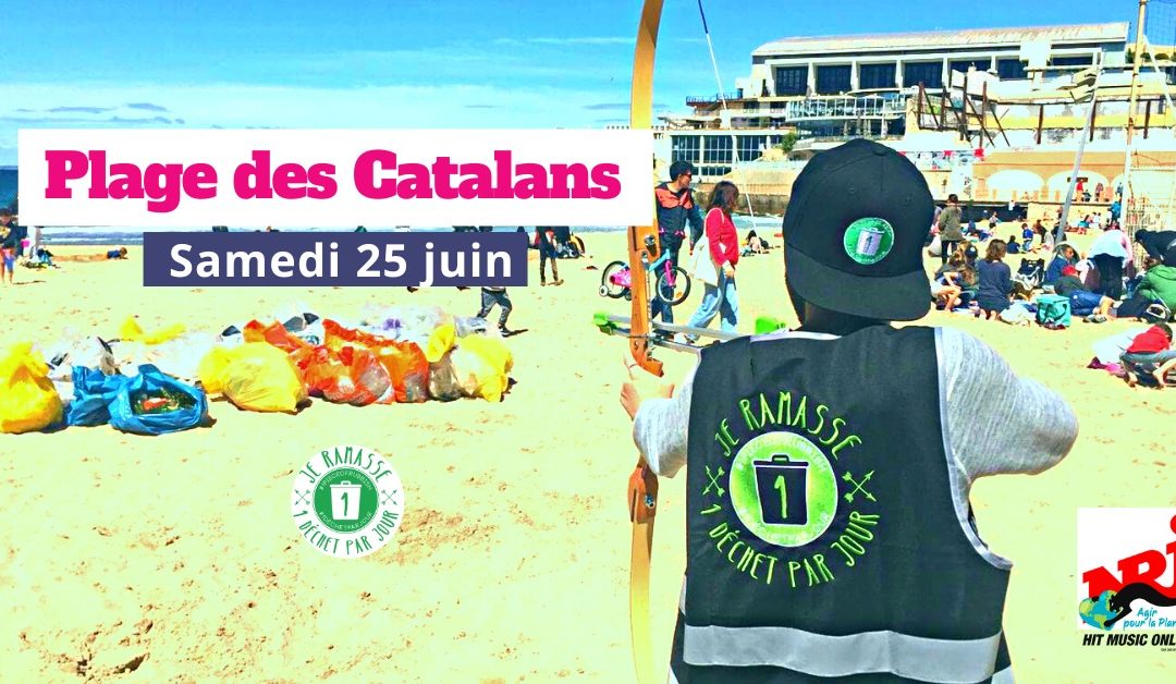 Ramassage de déchets Plage des Catalans