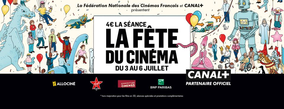 Fête du cinéma : 4€ la séance !