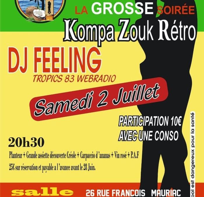 La grosse soirée Kompas zouk retro vakans