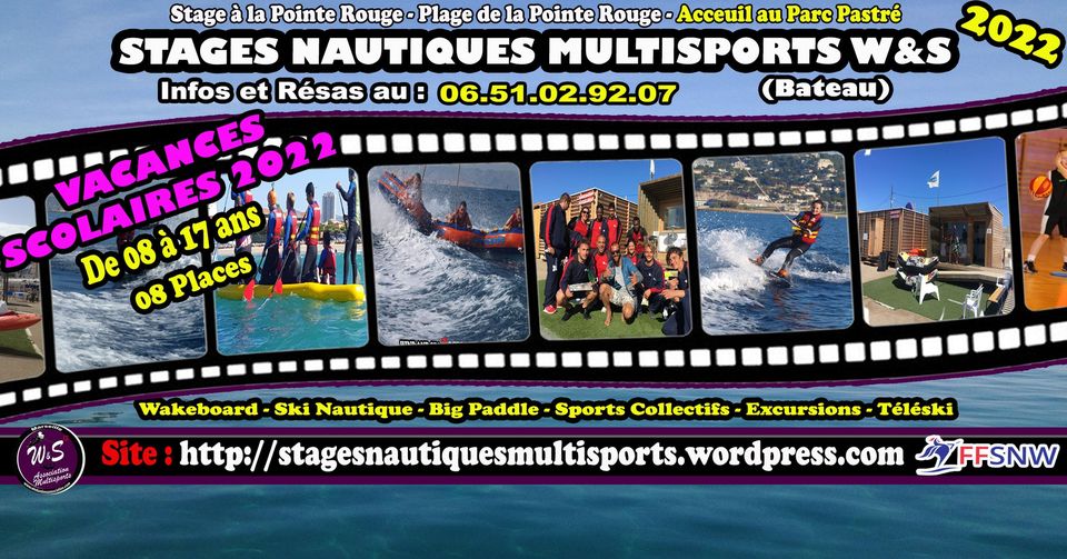Stage Nautique Multisports W&S (Bateau)(Eté  n°8 / 2022)
