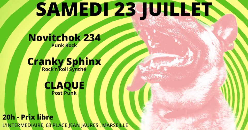 Concert – Novitchok 234 – Cranky Sphinx – CLAQUE