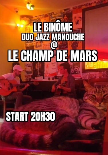 Le Binôme – jazz manouche au Champ de Mars