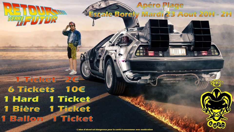 Apéro plage: RETOUR VERRE LE FUTUR by AMPc