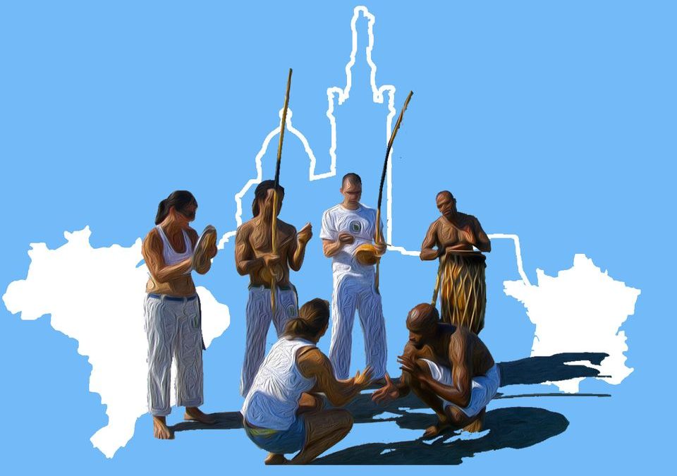 cours de capoeira d&rsquo;ete en plein aire
