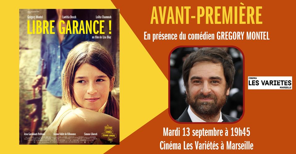 Rencontrez Grégory Montel lors de l&rsquo;avant-première de LIBRE GARANCE ! à Marseille