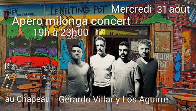 Les Soirées Live du Melting Pot : Gerardo Villar y Los Aguirre