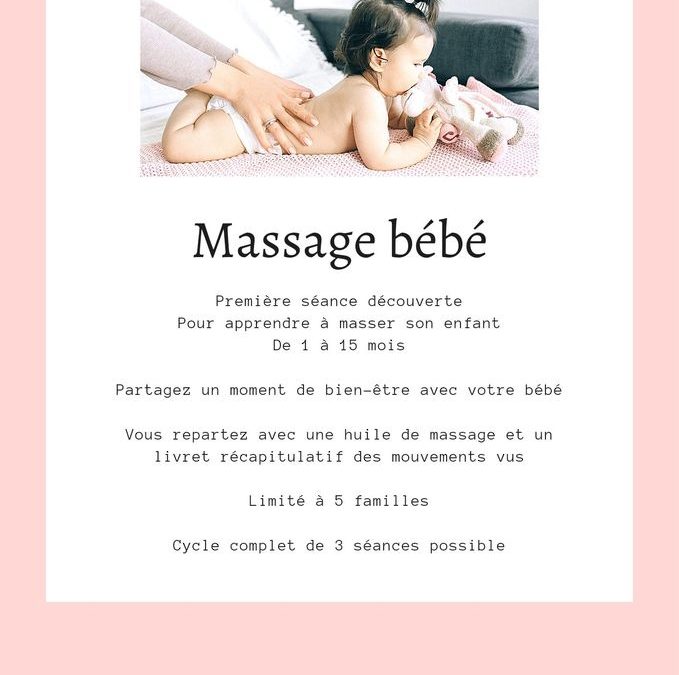 Séance de massage avec bébé