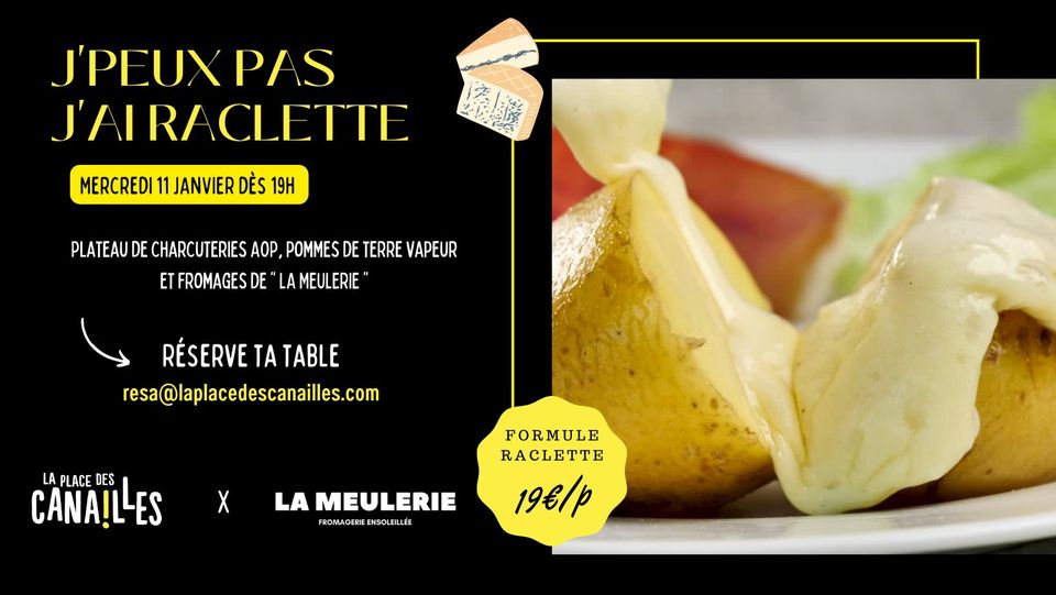J&rsquo;PEUX PAS J&rsquo;AI RACLETTE