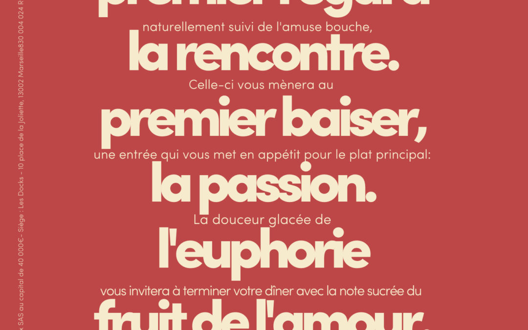 Un menu en 6 temps pour la St-Valentin – Mx Marseille