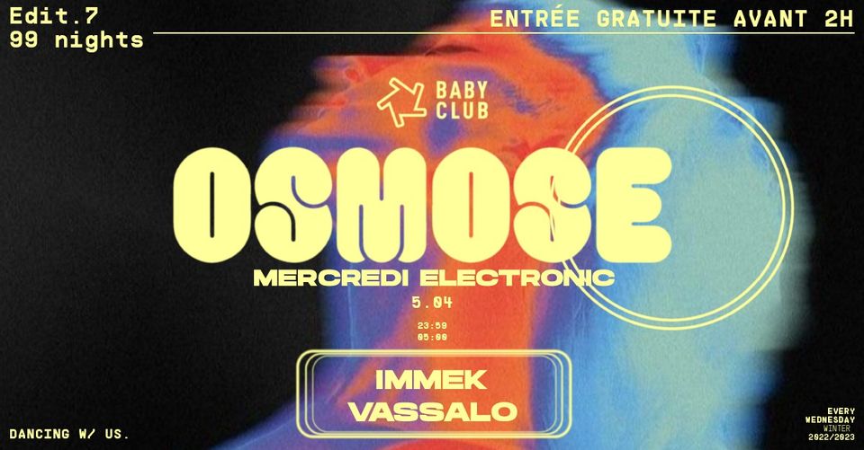 Mercredi Electronic – ＯＳＭＯＳΞ : Immek + Vassalo