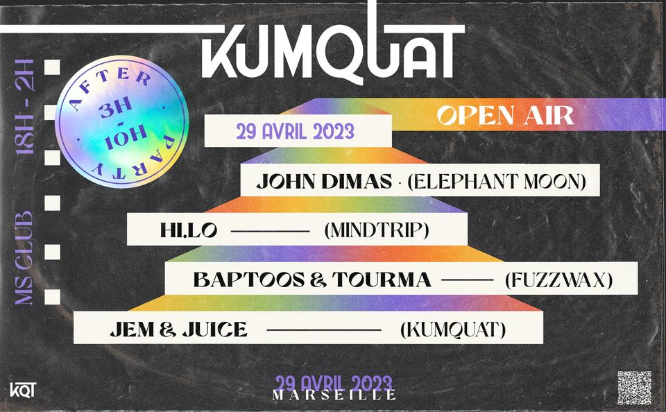 OPEN AIR & AFTER – Kumquat w/ John Dimas & Friends | Marseille