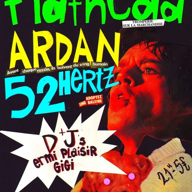SOIRÉE ROCK : Ardan + Flathead + 52 Hertz + DJ Plaisir & Gigi