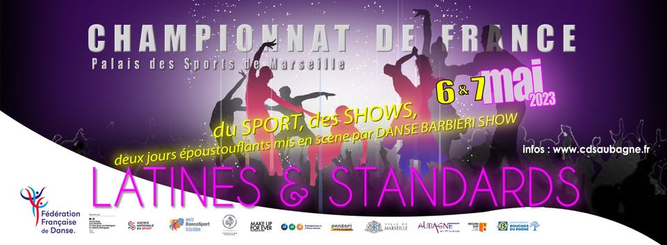 CHAMPIONNAT DE FRANCE DE DANSES LATINES ET STANDARDS • PALAIS DES SPORTS DE MARSEILLE • 6 & 7 MAI