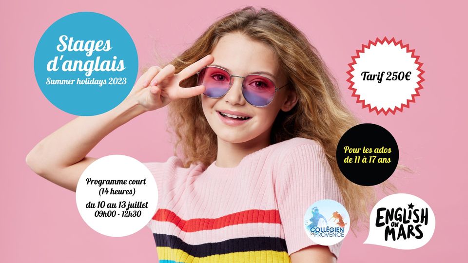 STAGE D’ANGLAIS DES VACANCES D&rsquo;ÉTÉ