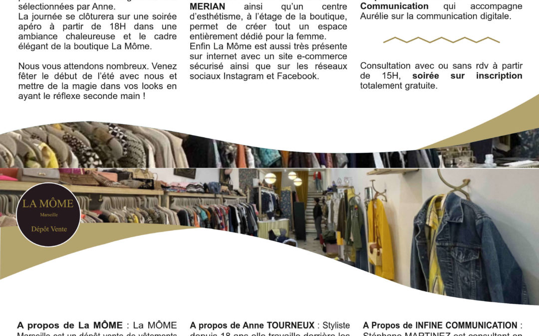 JOURNEE STYLISME A LA MÔME DEPÔT VENTE : LA SECONDE MAIN CHIC ET « BRANCHÉE »