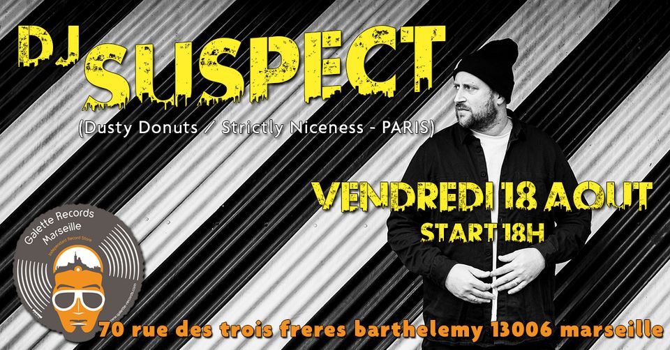 Dj SUSPECT – Killer mix à GALETTE RECORDS