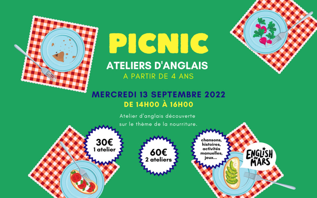 ATELIERS D&rsquo;ANGLAIS « PICNIC »