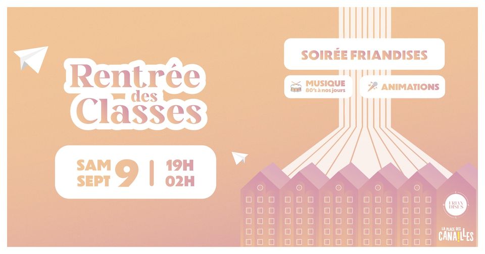 Soirée Friandises – Rentrée des Classes
