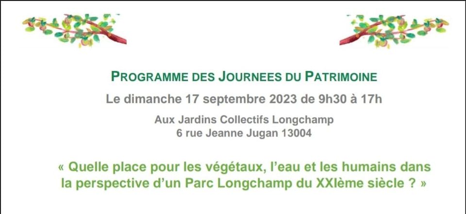 Journées du Patrimoine aux Jardins Collectifs Longchamp