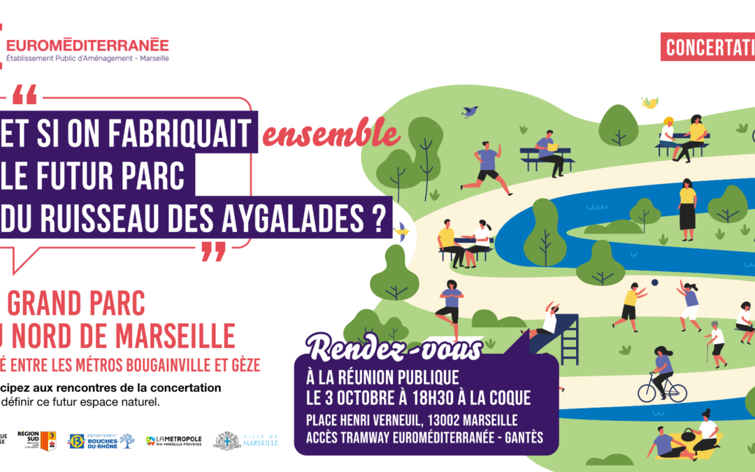 Euroméditerranée lance la concertation pour le futur parc du ruisseau des Aygalades à Marseille