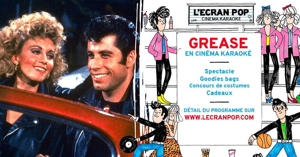 MARSEILLEL'Ecran Pop. Cinéma Karaoké. Grease Tarpin bien