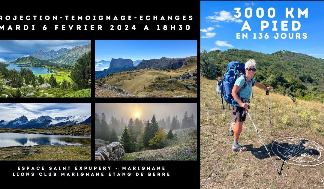 3000 km à pied à travers la France – Projection Témoignage