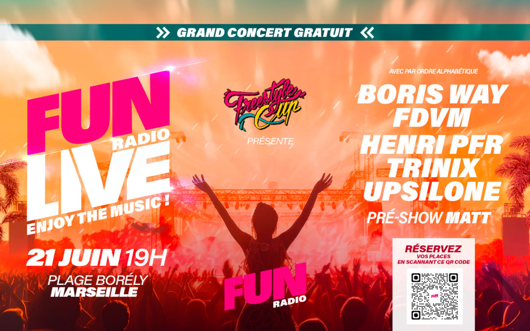 FUN RADIO LIVE LE 21 JUIN : TELECHARGEZ VOS INVITATIONS !