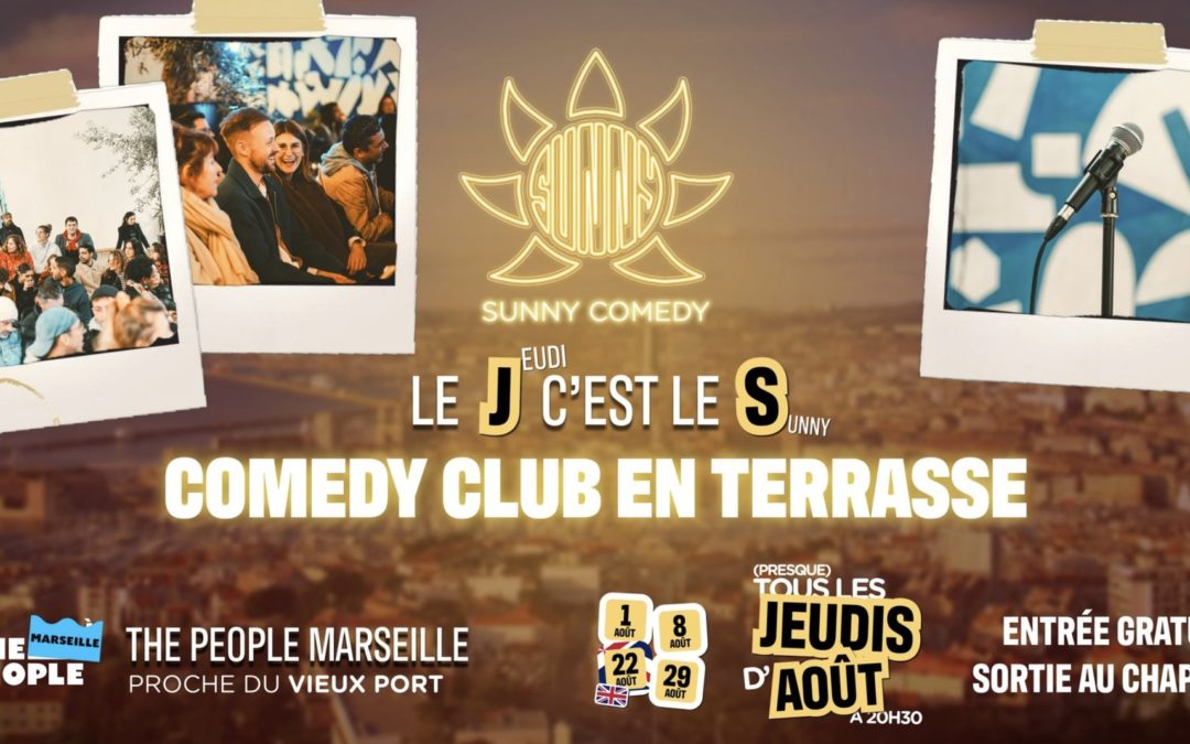 Sunny comedy club en terrasse