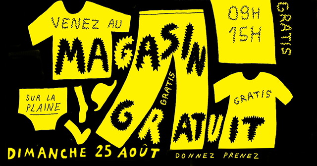 MAGASIN GRATUIT de LA RENTREE sur LA PLAINE
